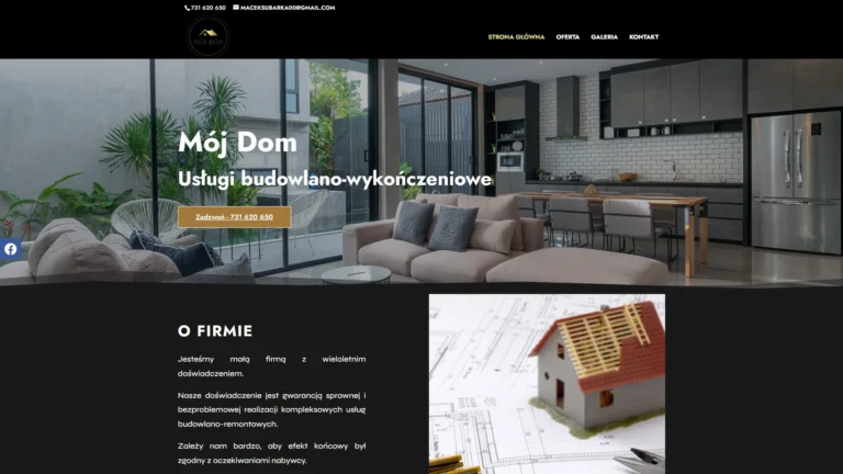 Strona internetowa mojdom-remonty.pl