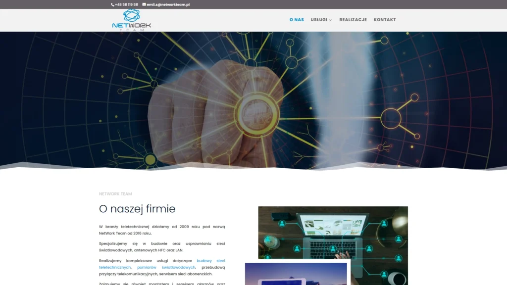Strona internetowa Networkteam.pl - it, Gdańsk
