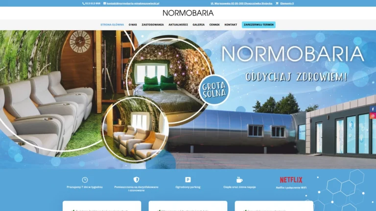 Strona internetowa normobaria-minskmazowiecki.pl