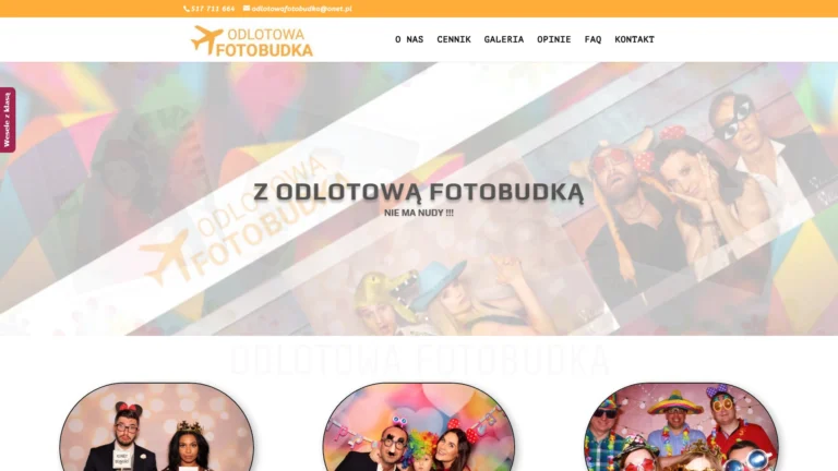 Strona internetowa odlotowafotobudka.pl