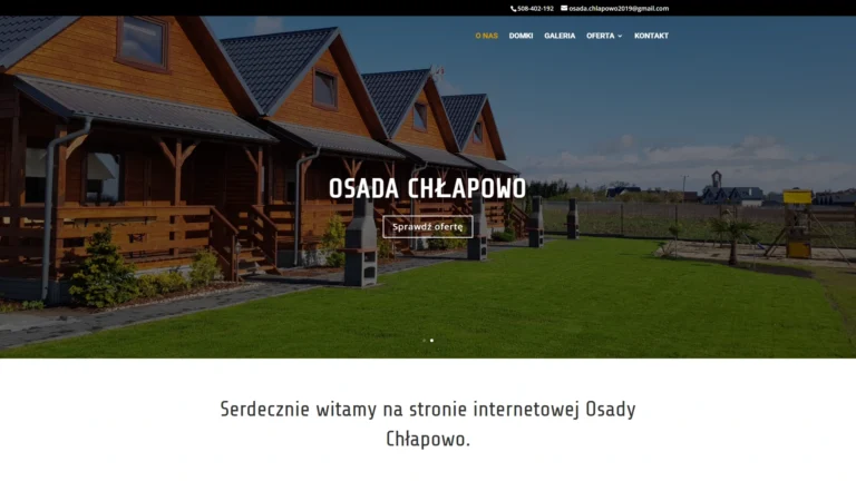 Strona internetowa osadachlapowo.pl