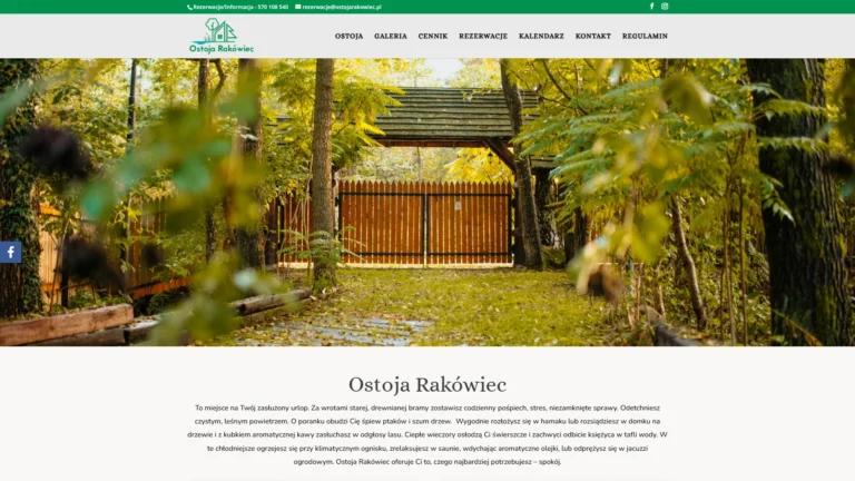Strona internetowa ostojarakowiec.pl