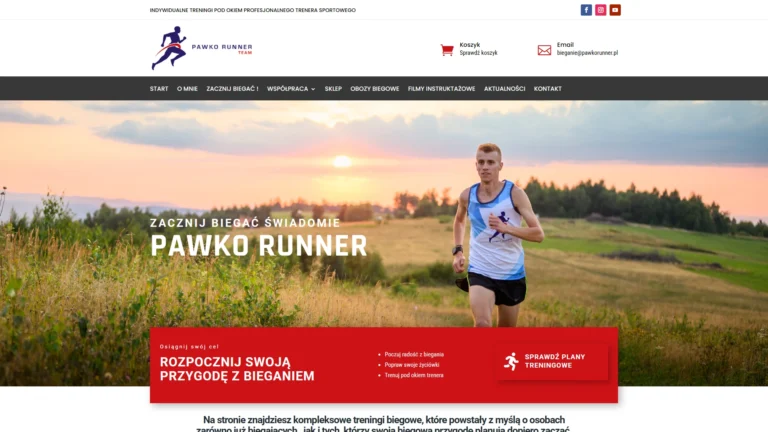 Strona internetowa pawkorunner.pl