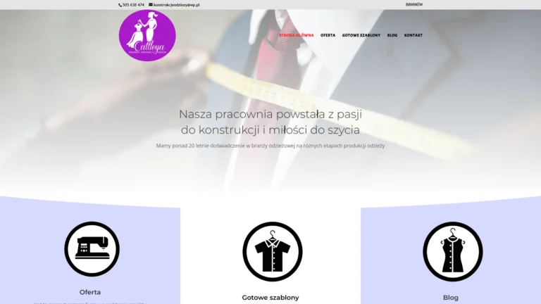 Strona internetowa pracowniakonstrukcjiodziezy.pl