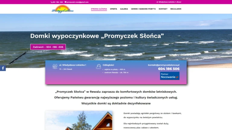 Strona internetowa promyczekslonca.pl