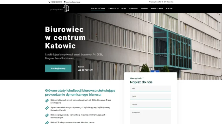 Strona internetowa przemyslowa10.pl