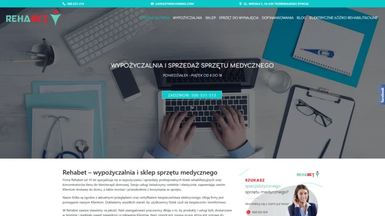 Strona internetowa rehabet.pl