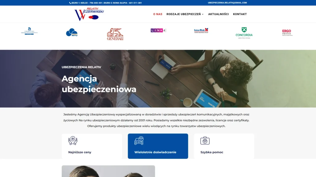 Strona internetowa Relativ.pl - finanse, Kielce