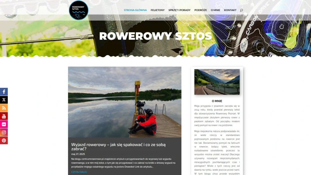 Strona internetowa Rowerowysztos.pl - sport