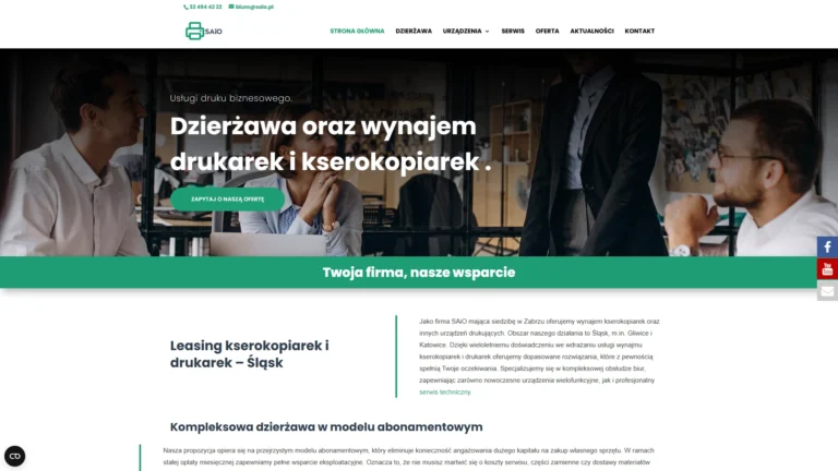 Strona internetowa saio.pl