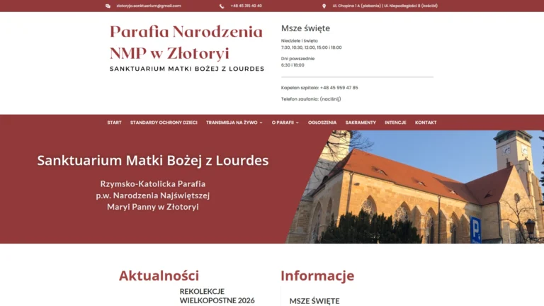 Strona internetowa sanktuarium-zlotoryja.pl