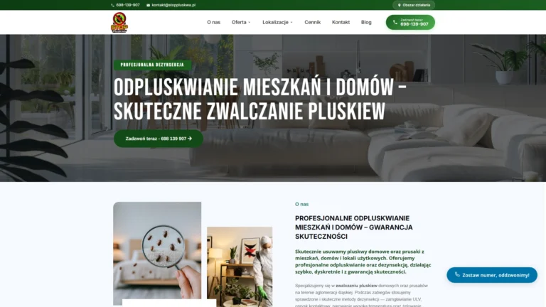 Strona internetowa stoppluskwa.pl