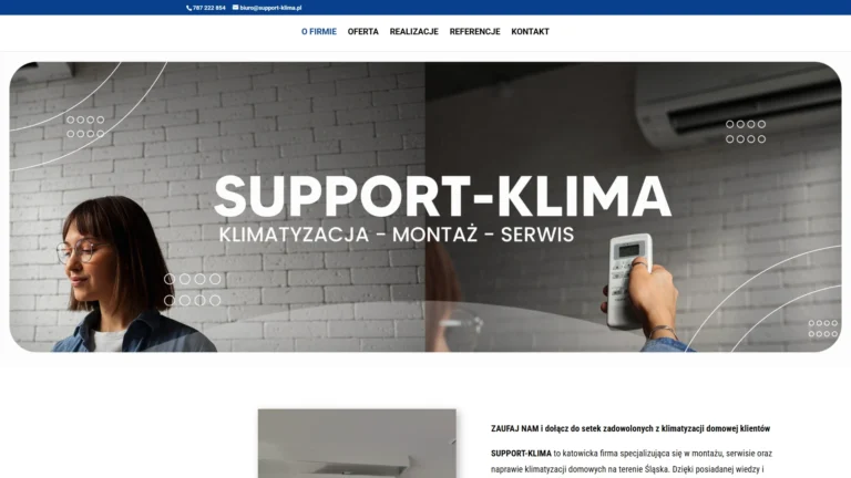 Strona internetowa support-klima.pl