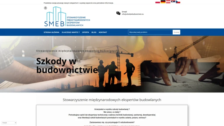 Strona internetowa szkodywbudownictwie.eu