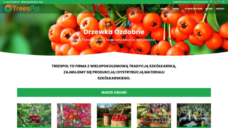 Strona internetowa treespol.pl