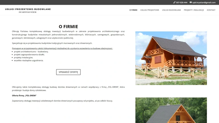 Strona internetowa upb-krystian.pl