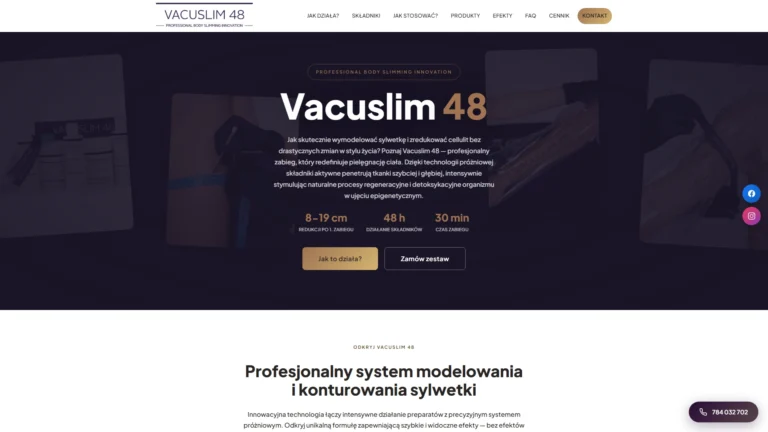 Vacuslim48.com.pl - realizacja Arlek.pl