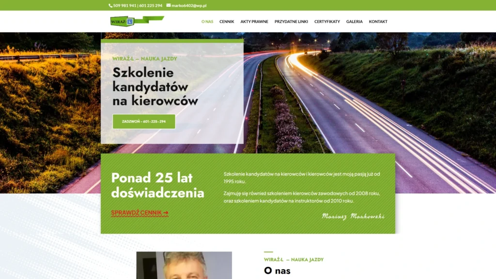 Strona internetowa Wirazl.pl - edukacja, Wejherowo