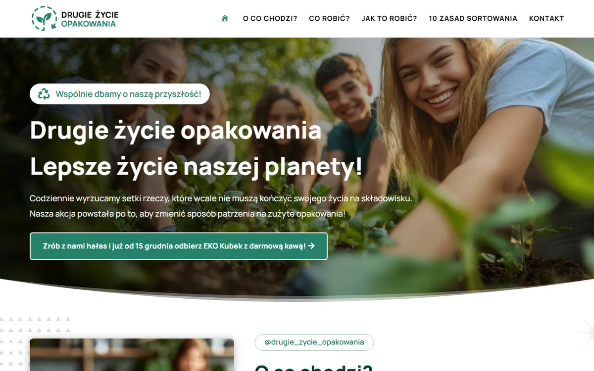 Screenshot drugiezycieopakowania.pl