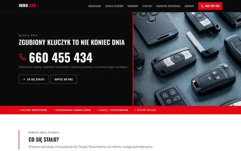 Immocar.pl - realizacja Arlek.pl