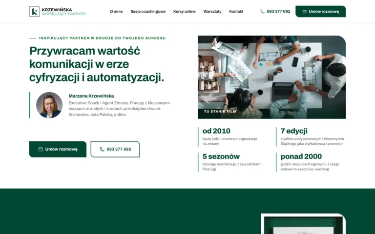 Inspirujacypartner.pl - realizacja Arlek.pl